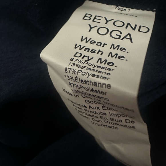 Beyond Yoga Spacedye Out Of Pocket High Waisted Midi Leggings Size Large Navy - Picture 7 of 7